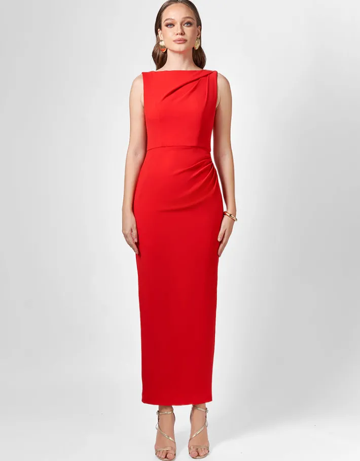Formal / Prom Dresses | Maxi Dresses<Bariano LIVIA HIGH NECK MIDAXI BL75D21L