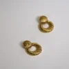 Jewellery<Bariano LLUVIA TEXTURED HOOP EARRINGS GOLD