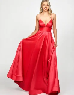 Formal / Prom Dresses | Gowns / Ballgowns<Bariano LOLA STRAPPY BACK GOWN B73D34L