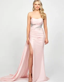 Formal / Prom Dresses | Maxi Dresses<Bariano LOTTIE STRAPLESS SASH GOWN B73D78L PINK