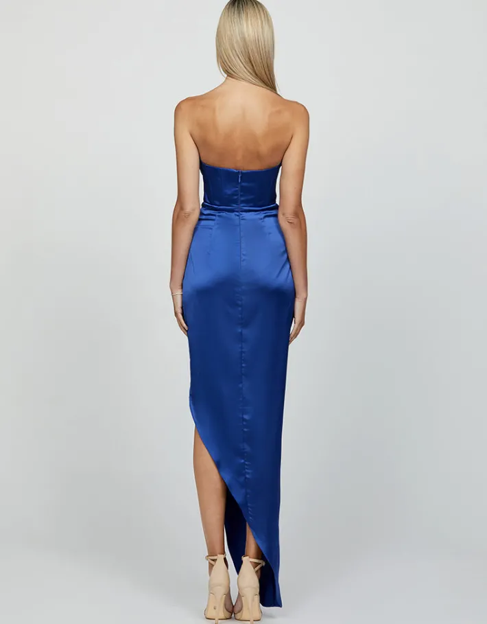 Formal / Prom Dresses | Maxi Dresses<Bariano LUCINDA STRAPLESS COWL GOWN B60D26L BLUE
