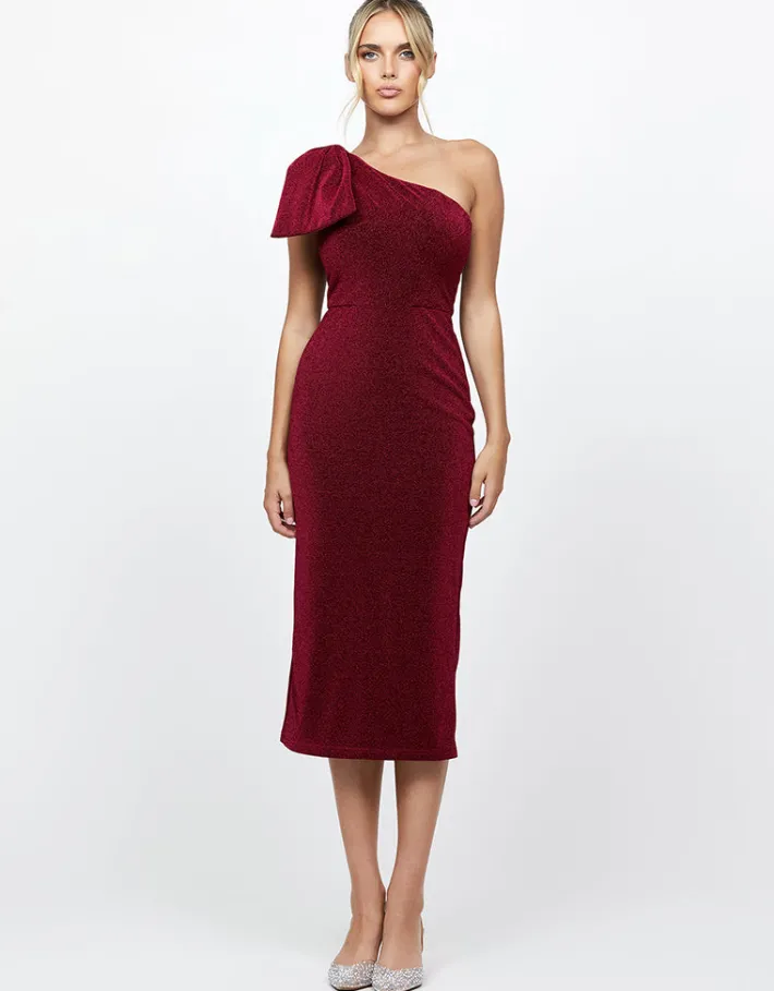 Midi Dresses | All Dresses<Bariano MAGDALINA ONE SHOULDER MIDI BL73D11S
