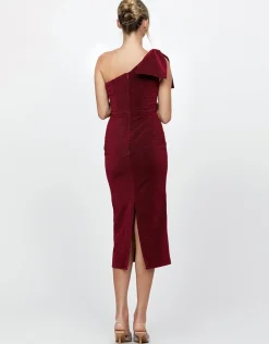 Midi Dresses | All Dresses<Bariano MAGDALINA ONE SHOULDER MIDI BL73D11S