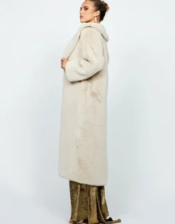 Formal / Prom Dresses | Maxi Dresses<Bariano MALEAH FAUX FUR COAT B74L62