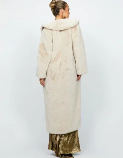 Formal / Prom Dresses | Maxi Dresses<Bariano MALEAH FAUX FUR COAT B74L62