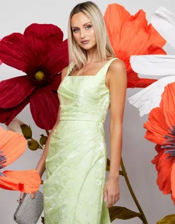 Maxi Dresses | All Dresses<Bariano MARESSA SQUARE NECK MIDAXI BL71D23S ACID MINT