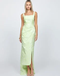 Maxi Dresses | All Dresses<Bariano MARESSA SQUARE NECK MIDAXI BL71D23S ACID MINT