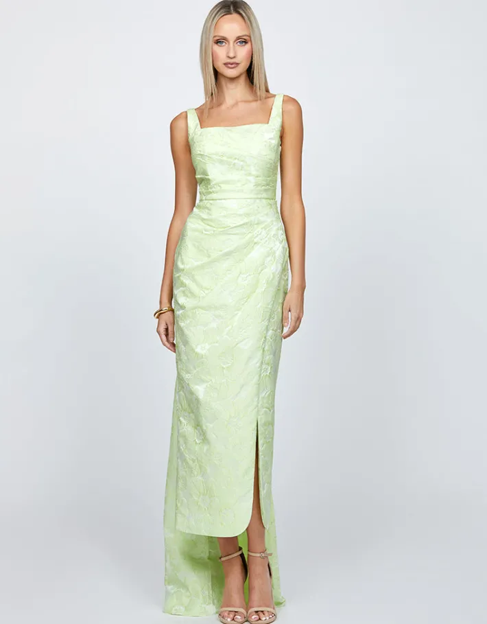 Maxi Dresses | All Dresses<Bariano MARESSA SQUARE NECK MIDAXI BL71D23S ACID MINT