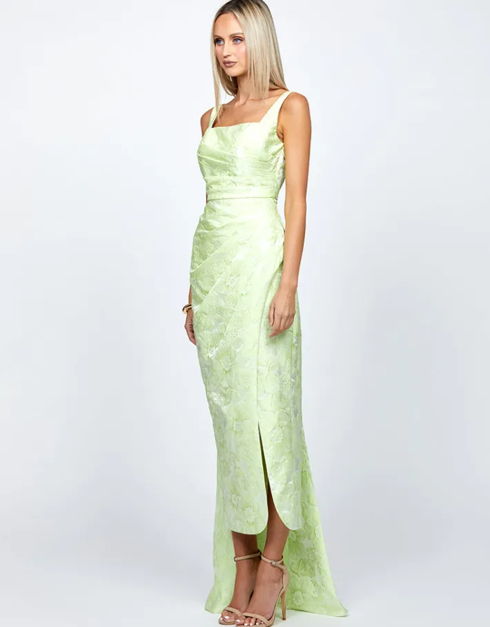 Maxi Dresses | All Dresses<Bariano MARESSA SQUARE NECK MIDAXI BL71D23S ACID MINT