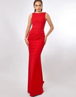 Gowns / Ballgowns | Maxi Dresses<Bariano MARTHA COWL BACK GOWN B70D21L RED