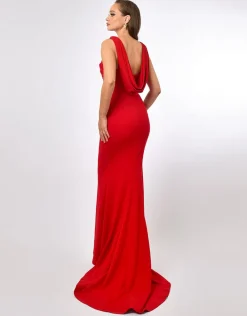 Gowns / Ballgowns | Maxi Dresses<Bariano MARTHA COWL BACK GOWN B70D21L RED