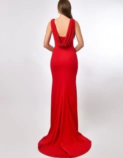 Gowns / Ballgowns | Maxi Dresses<Bariano MARTHA COWL BACK GOWN B70D21L RED