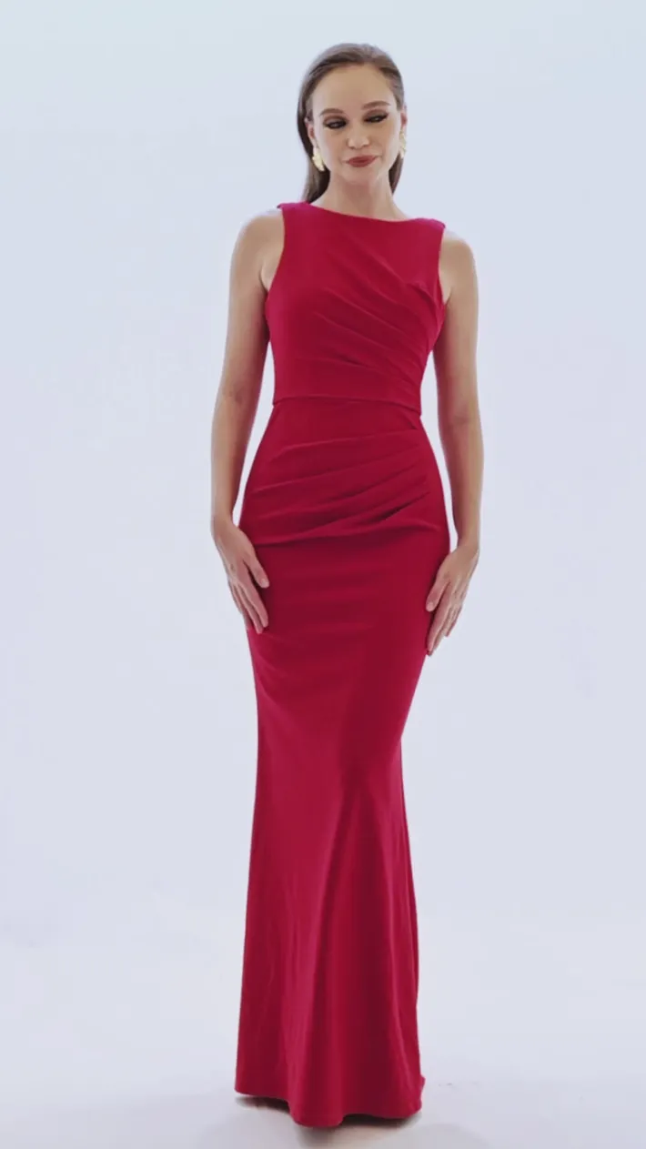 Gowns / Ballgowns | Maxi Dresses<Bariano MARTHA COWL BACK GOWN B70D21L RED