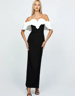 Maxi Dresses | All Dresses<Bariano MAXINE OFF SHOULDER RUFFLE MAXI BL64D18L