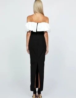 Maxi Dresses | All Dresses<Bariano MAXINE OFF SHOULDER RUFFLE MAXI BL64D18L