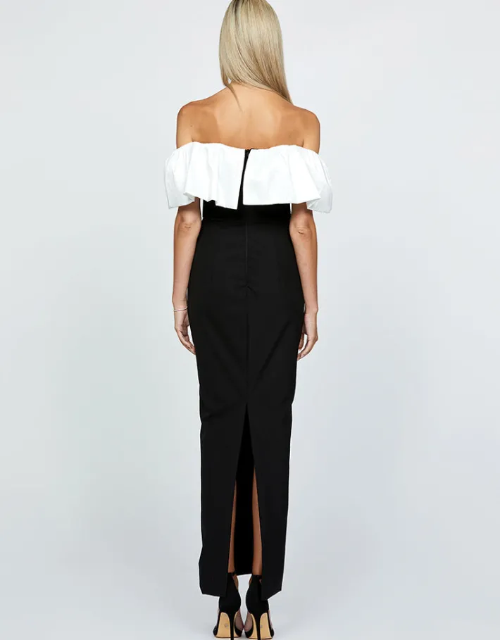 Maxi Dresses | All Dresses<Bariano MAXINE OFF SHOULDER RUFFLE MAXI BL64D18L