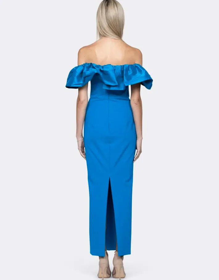 Maxi Dresses | All Dresses<Bariano MAXINE OFF SHOULDER RUFFLE MAXI BL64D18L