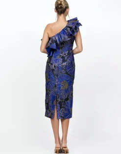 Formal / Prom Dresses | Midi Dresses<Bariano MELINA ONE SHOULDER FRILL MIDI B73D28S