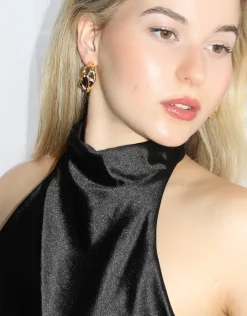Jewellery<Bariano MERLO HUGGIE EARRINGS GOLD