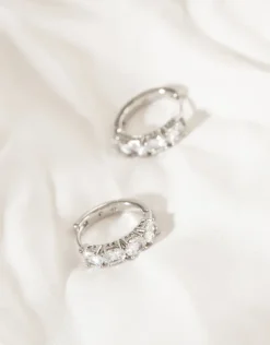 Jewellery<Bariano MILA MINI HOOP EARRINGS SILVER