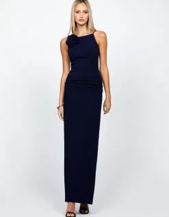 All Dresses | Maxi Dresses<Bariano MIYU HIGH NECK ROSETTE MAXI BL68D52L