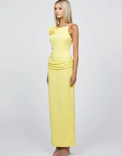 All Dresses | Maxi Dresses<Bariano MIYU HIGH NECK ROSETTE MAXI BL68D52L