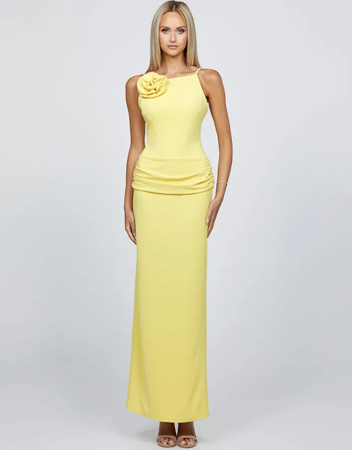 All Dresses | Maxi Dresses<Bariano MIYU HIGH NECK ROSETTE MAXI BL68D52L