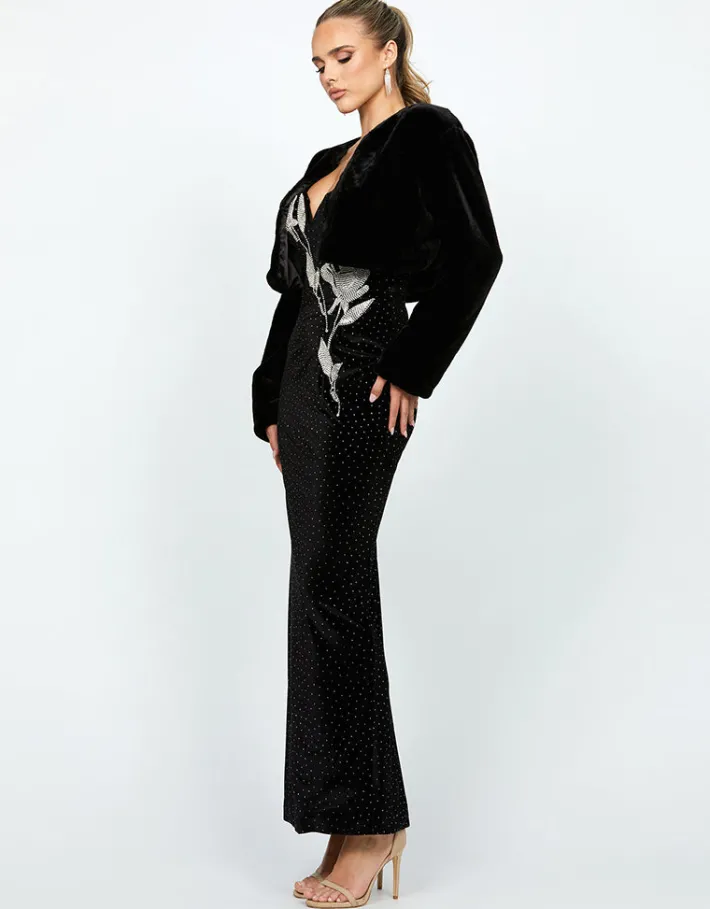 Formal / Prom Dresses<Bariano MOLLIE CROPPED FUR JACKET BL74L14