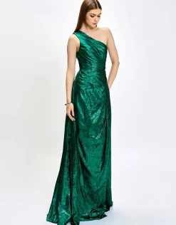 Formal / Prom Dresses | Maxi Dresses<Bariano MONICA ONE SHOULDER GOWN B74D44L EMERALD