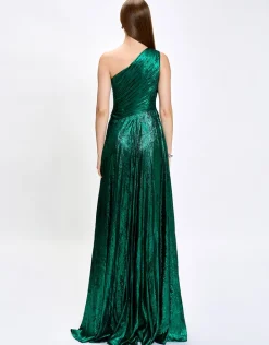 Formal / Prom Dresses | Maxi Dresses<Bariano MONICA ONE SHOULDER GOWN B74D44L EMERALD