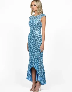 Maxi Dresses | All Dresses<Bariano MORGANA CAP SLEEVE HI LOW MIDI BL62D09HL