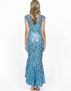 Maxi Dresses | All Dresses<Bariano MORGANA CAP SLEEVE HI LOW MIDI BL62D09HL