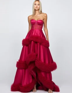 Formal / Prom Dresses | Gowns / Ballgowns<Bariano MULLIGAN STRAPLESS TIERED BALL GOWN B68D06HL