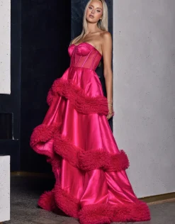 Formal / Prom Dresses | Gowns / Ballgowns<Bariano MULLIGAN STRAPLESS TIERED BALL GOWN B68D06HL