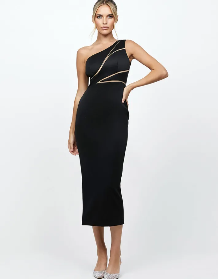 Formal / Prom Dresses | Midi Dresses<Bariano NARA ONE SHOULDER MIDI BL72D68S