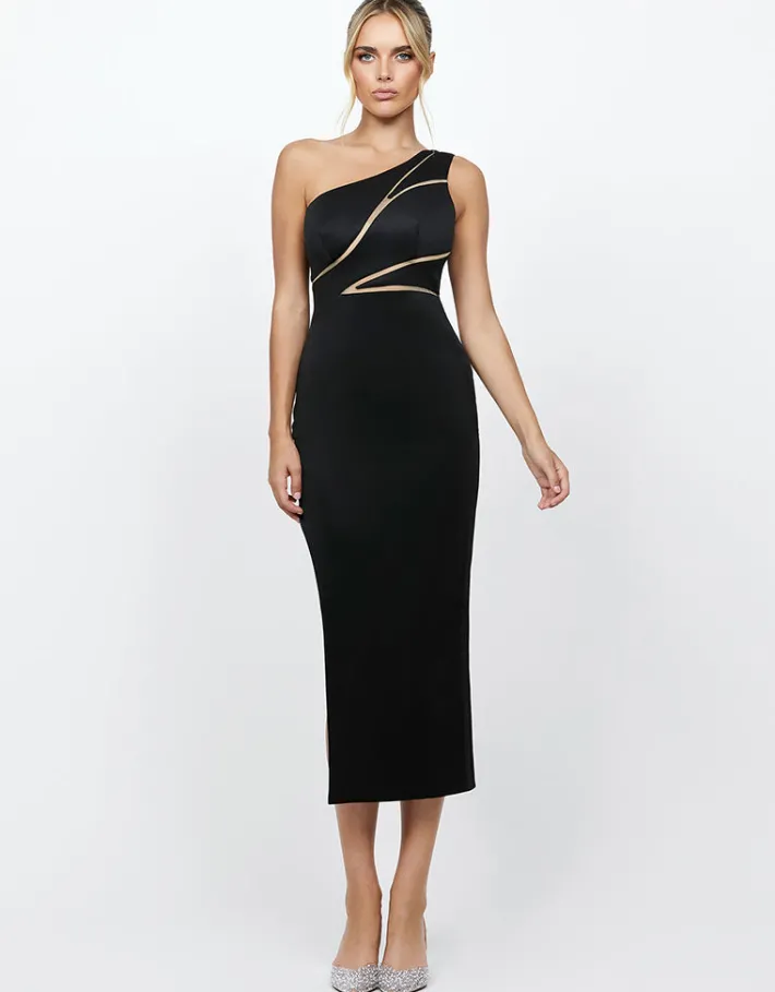 Formal / Prom Dresses | Midi Dresses<Bariano NARA ONE SHOULDER MIDI BL72D68S