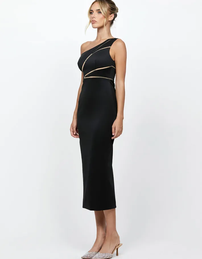 Formal / Prom Dresses | Midi Dresses<Bariano NARA ONE SHOULDER MIDI BL72D68S