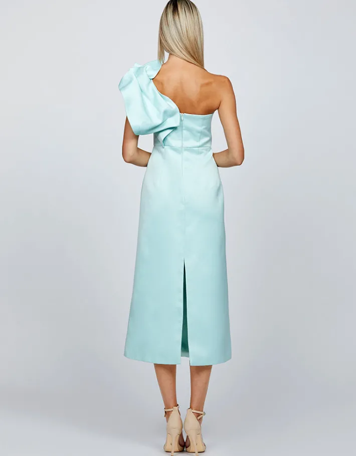 Formal / Prom Dresses | Midi Dresses<Bariano NASSAR FRILL SHOULDER MIDI BL71D52S SEAFOAM