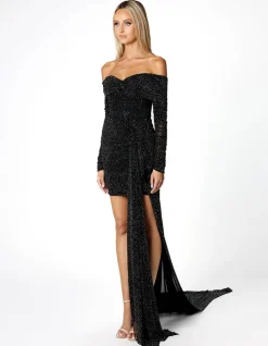 Long Sleeve Dresses | Mini Dresses<Bariano NIGHTFALL OFF SHOULDER MINI BL66D04S