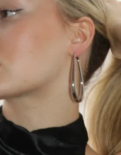 Jewellery<Bariano OCHRE STATEMENT HOOP EARRINGS SILVER