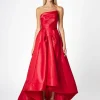 Formal / Prom Dresses | Gowns / Ballgowns<Bariano ODETTE ASYMMETRIC HI LO GOWN B66D08HL RED