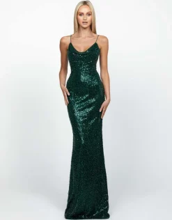 Maxi Dresses | All Dresses<Bariano PAMELLA LACE UP BACK GOWN B65D14L