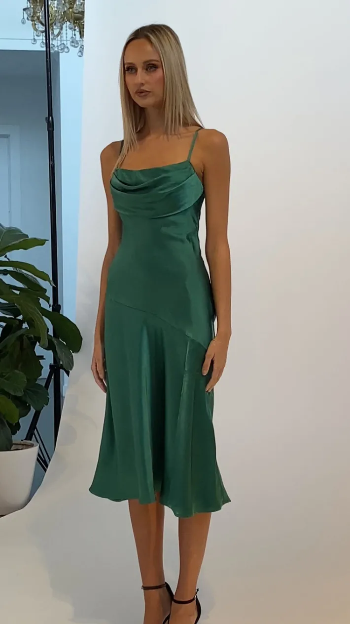 Midi Dresses | All Dresses<Bariano PEITA SATIN COWL NECK MIDI BL67D38S