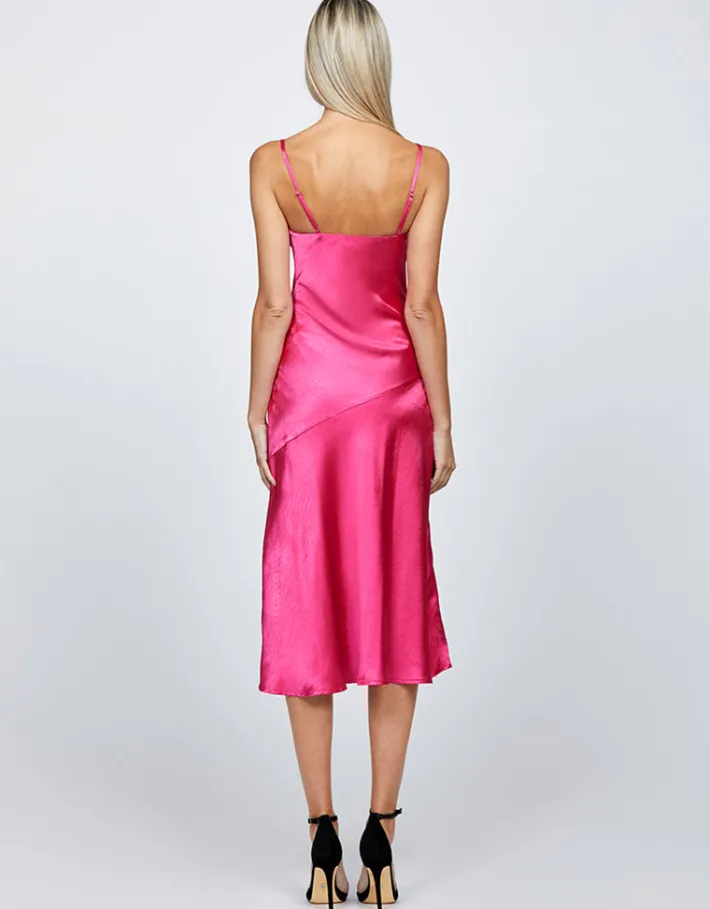 Midi Dresses | All Dresses<Bariano PEITA SATIN COWL NECK MIDI BL67D38S