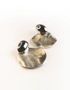 Jewellery<Bariano PENELOPE MOON DROP EARRINGS SILVER