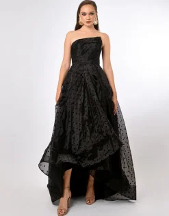 Formal / Prom Dresses | Gowns / Ballgowns<Bariano PEYTON STRAPLESS POLKA DOT BALL GOWN B70D29HL BLACK