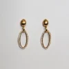 Jewellery<Bariano POSSE MARBLE DROP EARRINGS GOLD