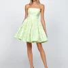 All Dresses | Mini Dresses<Bariano POSY STRAPLESS TIERED MINI BL71D22S ACID MINT