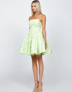 All Dresses | Mini Dresses<Bariano POSY STRAPLESS TIERED MINI BL71D22S ACID MINT