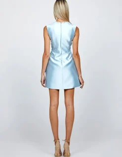 Mini Dresses | All Dresses<Bariano RELENE FLORAL MINI B71D62S LIGHT BLUE